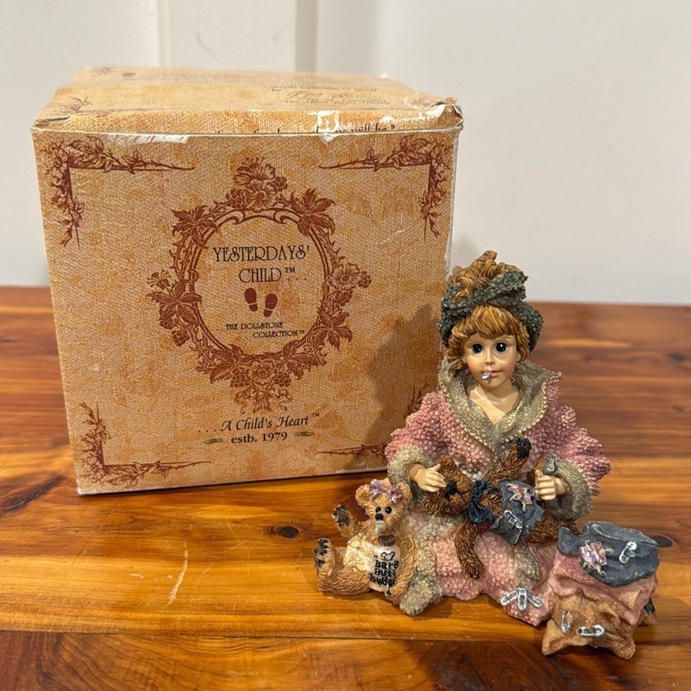 Vtg 1997 Boyds Bears Collection Yesterdays Child Catlin w/Emma & Edmund #3525